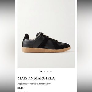Mason Margiela Replica suede and leather sneakers